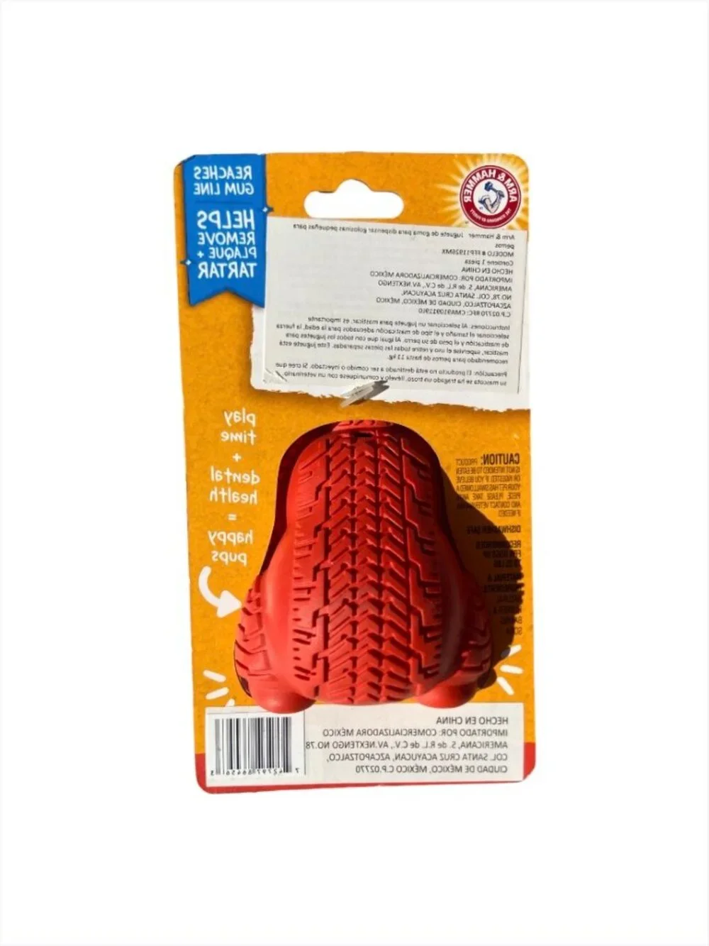 Arm & Hammer Treadz Small Gorilla Dental Chew Toy for Dogs - Baking Soda Infused